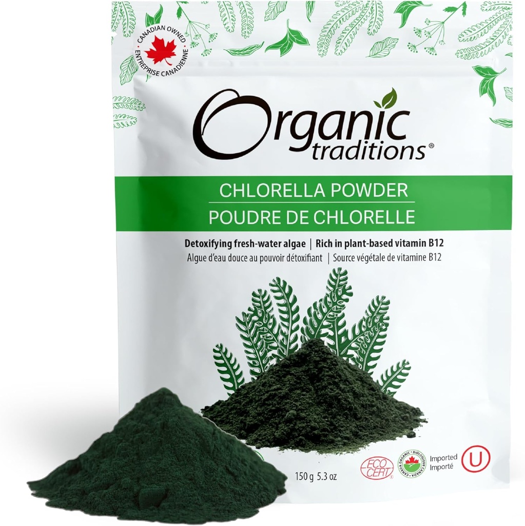 Organic Traditions Organic Powder, Chlorella, 5.3 Ounce by Organic Traditions
