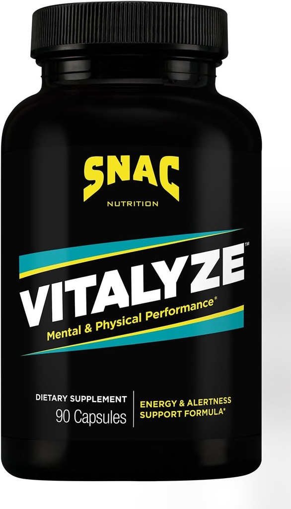 SNAC Vitalyze Mental Alertness and Physical Performance Energy Enhancer, 90 Capsules