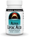 Source Naturals Alpha Lipoic Acid 200 mg Supports Healthy Sugar Metabolism, Liver Function & Energy Generation - 60 Tablets