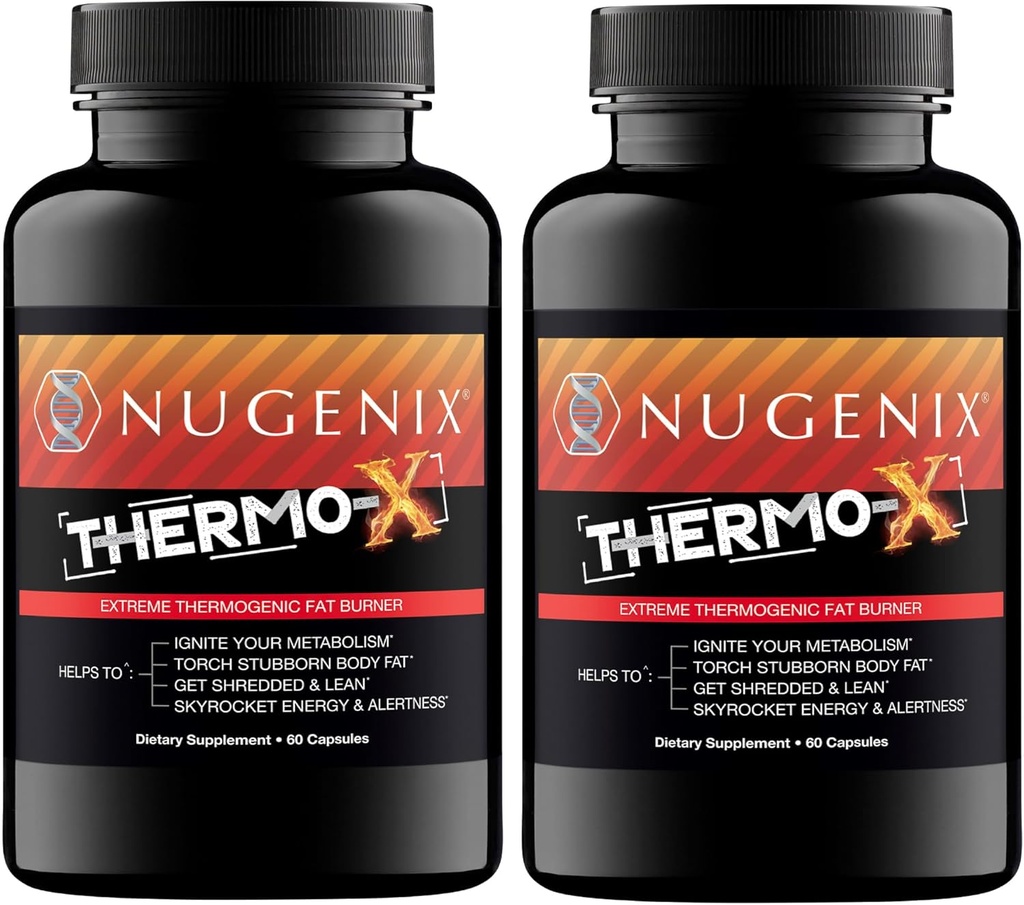 Nugenix Thermo-X: Thermogenic Fat Burner Supplement for Men, Extreme Metabolic Accelerator, 120 Count