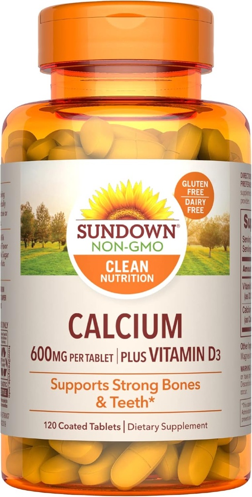 Sundown Calcium Vitamin D3, 120 Tablets