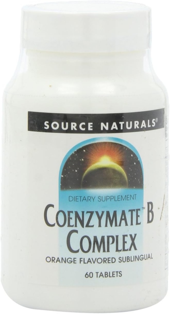 [BRSWIYQYOUFREALI] Source Naturals Coenzymate B Complex Fast Acting, Quick Dissolve Orange - 60 Lozenges