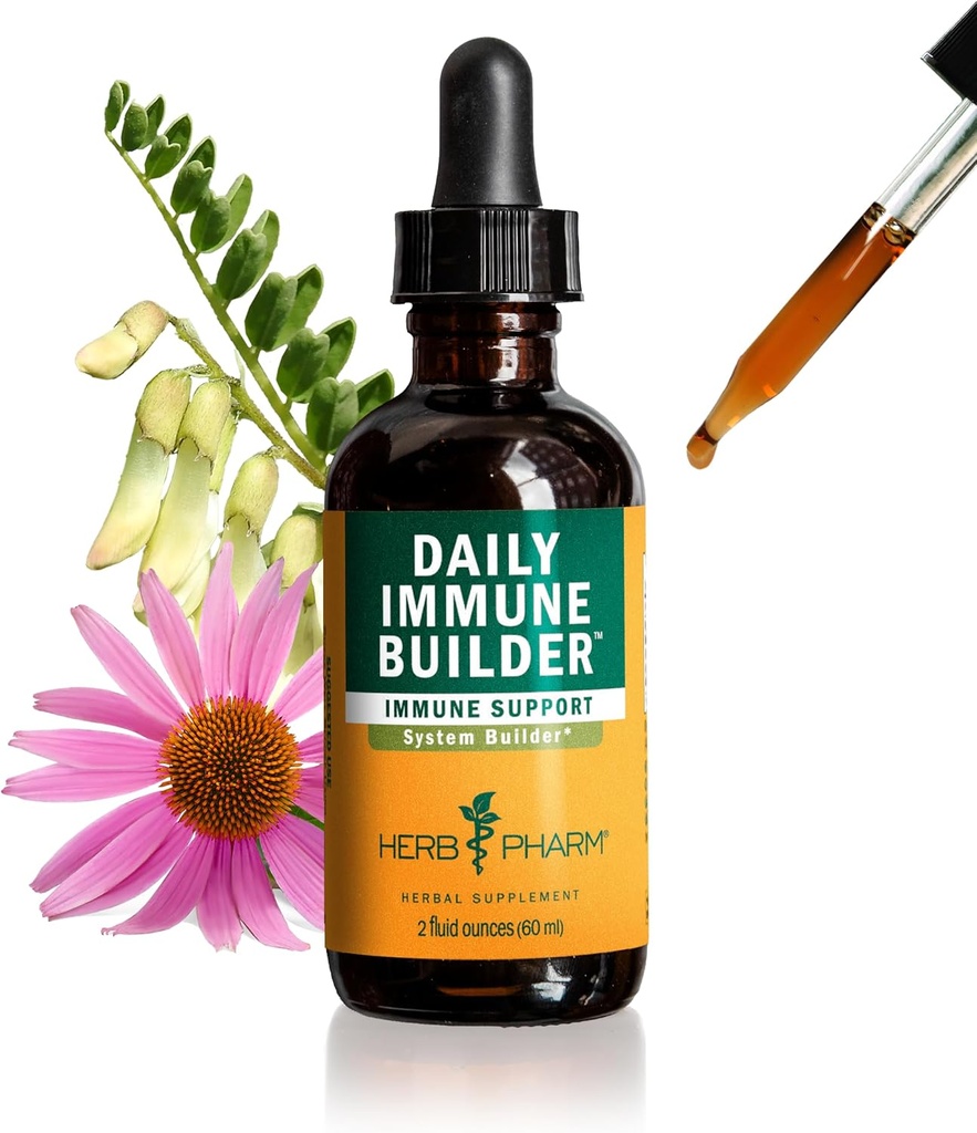 [BRSWKGL2CQNBMF32] Herb Pharm Daily Immune Builder Herbal Immune System Defense - 2 Ounce