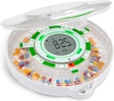 Live Fine 28-Day Automatic Pill Dispenser with Upgraded LCD Display, Key Lock, Sound & Light for Prescriptions, Medication, Vitamins, Supplements & More