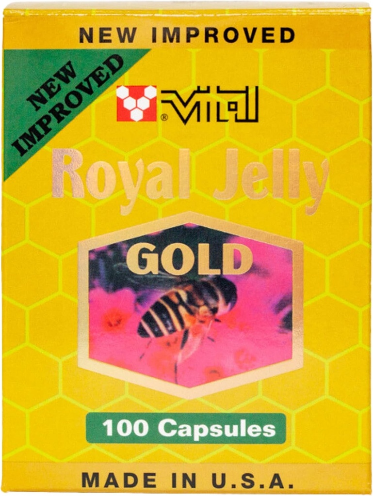 New Improved Super Extra Gold Royal Jelly 200 Capsules 2000mg