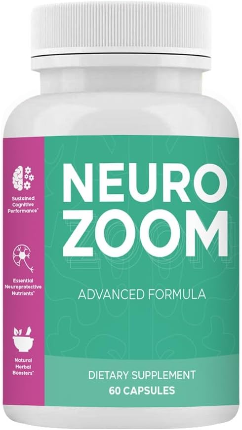 Neuro Zoom Advanced Formula - Neuro Zoom Supplement - Neuro Zoom Pills (60 Capsules - 1 Month Supply)