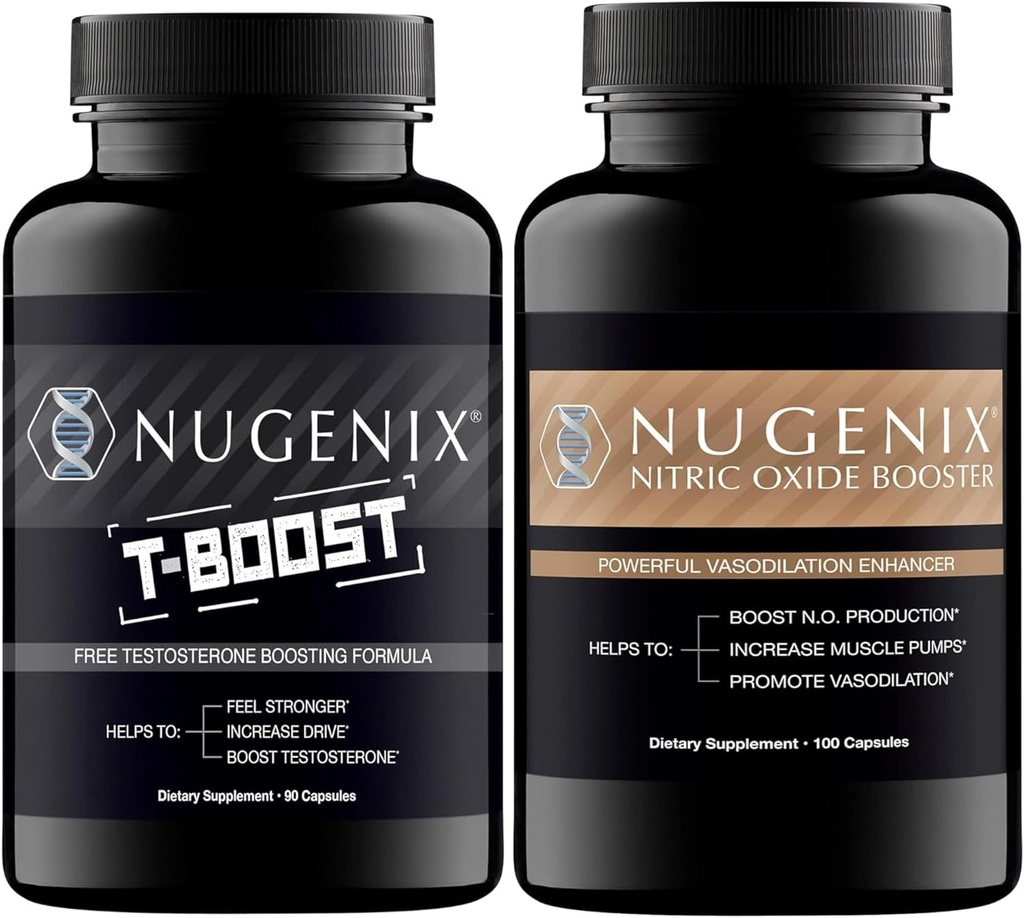 [BRSRAYL5OIIQYAY2] Nugenix Nitric Oxide Booster and T-Boost Free Testosterone Booster for Men