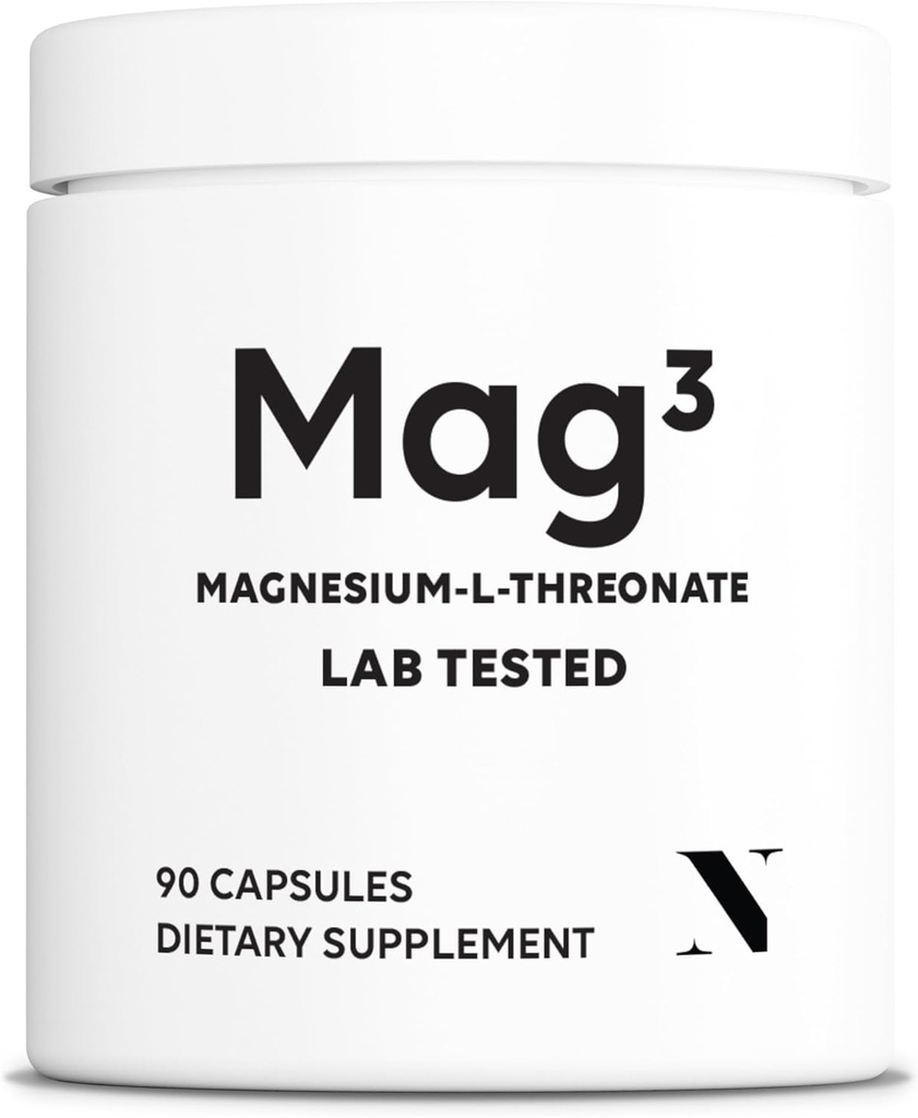 Magnesium L Threonate 2000mg Per Serving, 30 Servings of Pharmaceutical Grade, Non-GMO, Soy Free, Gluten Free, Vegetarian Capsules - Supplement for Brain & Joint