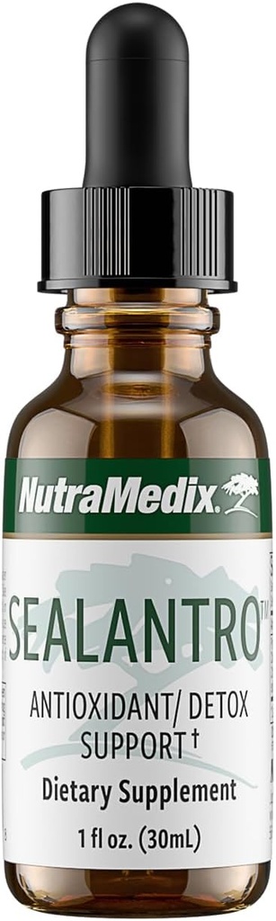 [BRSWKYYEO4BBEAY7] NutraMedix Sealantro - Body Detox Drops & Antioxidants Supplement - Chlorella, Pacific Cold-Water Red Seaweed & Cilantro Extract - Herbal Detox Formula (1oz)