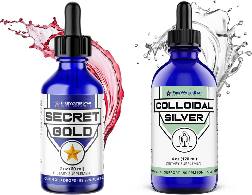 Liquid Gold Drops and Colloidal Silver Bundle