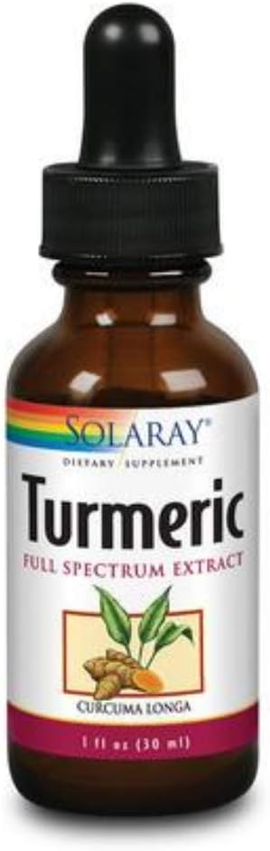 [BRSWI2T7OJ6AEHA5] SOLARAY Guaranteed Potency Turmeric Root Extract, Drops (Btl-Glass) | 1oz