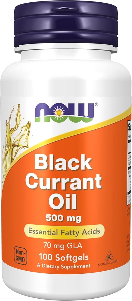 Now Foods, Black Currant Oil, 500 mg, 100 Softgels