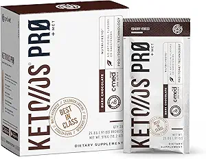 Pruvit Keto//OS Pro Dark Chocolate + MCT Ketones - Keto//OS Pro Supplement for Energy Boost, Better Digestion and Helps Combating The Aging Process - 20 Pack