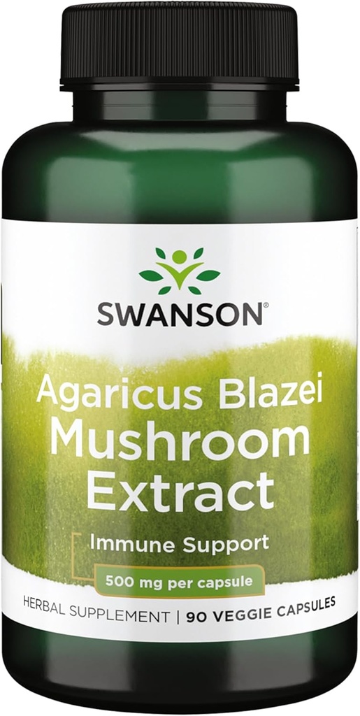 Swanson Agaricus Blazei Mushroom Extract 500 Mg 90 Caps