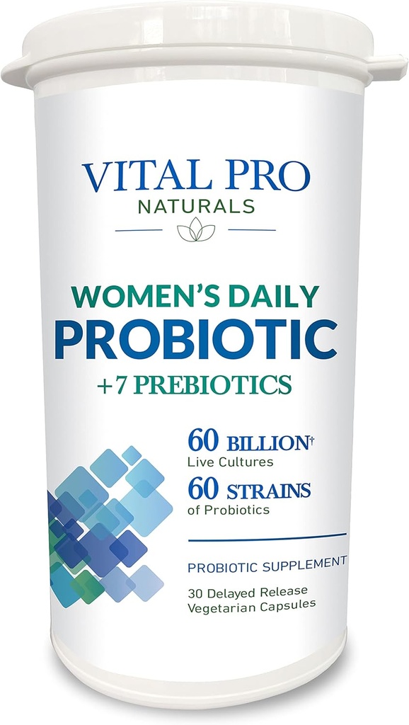 Vital Pro Naturals - Women's Daily Probiotic Plus Prebiotics 30 Capsules