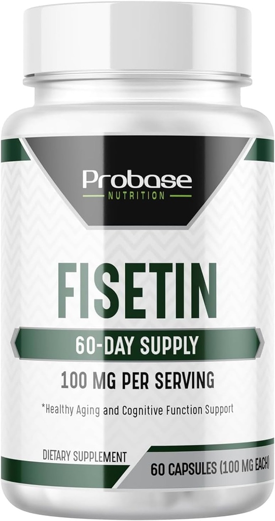 Fisetin Senolytic Supplement 100mg High Potency 60-Day Supply for Cellular Health