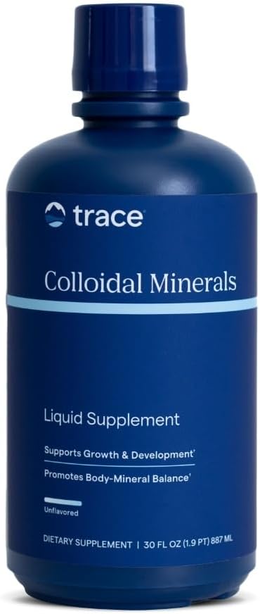 Trace Minerals Colloidal Minerals - Immune Health & Energy Support - High-Potency Potassium Supplement with Fulvic Acid - Mineral Absorption Supplement for Men & Women - 32 fl oz (About 32 Servings)