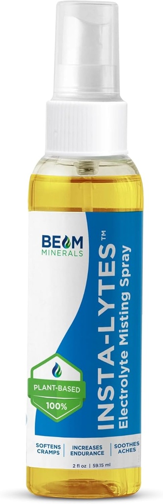 [BRSRMFIQCUBRU2DV] BEAM MINERALS Insta-Lytes | How to Stop Leg Cramps Immediately Electrolyte Misting Spray | Fulvic Acid Trace Minerals | Fast Micronutrients Supplements | 2 fl Oz
