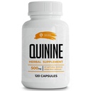 Leg Cramps Relief Quinine Capsules – Natural Cinchona Bark Supplement for Cramp Defense & Digestive Health – 500 mg Quinine Pills, 120 Tablets, Non-GMO, Gluten-Free