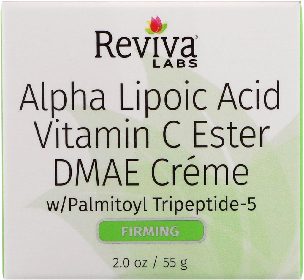 Reviva Labs Alpha Lipoic Acid, Vitamin C Ester, & DMAE Cream, 2 Ounce