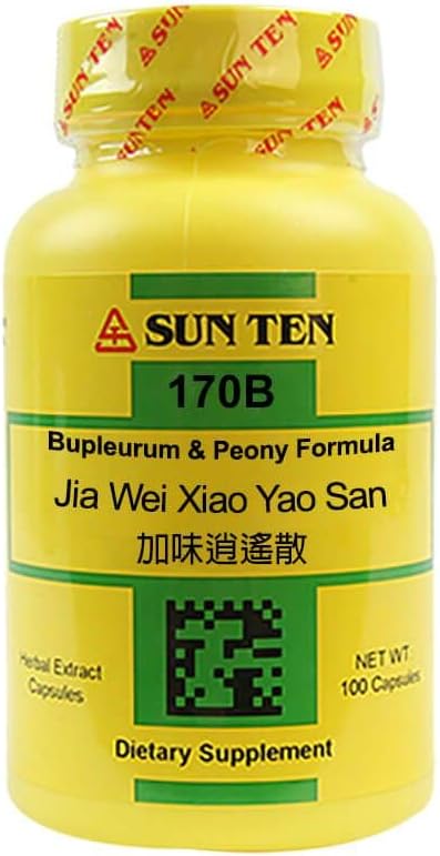 Sun Ten - Bupleurum & Peony Formula Capsules/Jia Wei Xiao Yao San/加味逍遙散