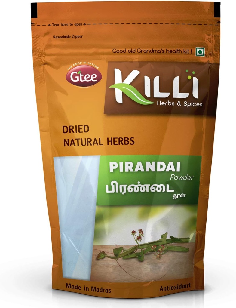 Pirandai | Hadjod | Veld Grape | Cissus quadrangularis | Nalleru Powder, 100g