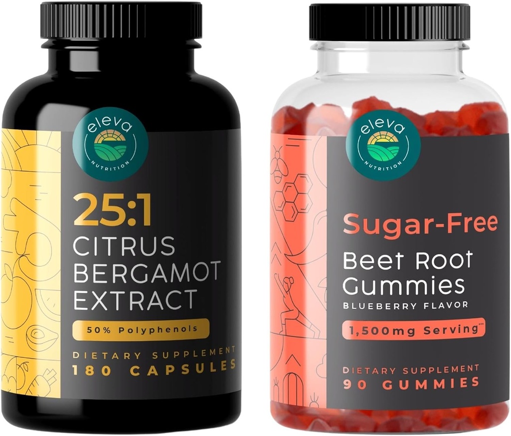 Citrus Bergamot Extract 25:1 and Sugar-Free Beet Root Gummies Bundle