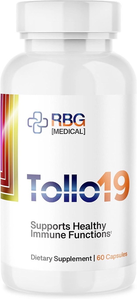 Tollo19 Immune Support Supplement - 3CLpro Inhibitors Protease Enzyme Supplement - 300mg Natural Blend of Gromwell Root Extracts & Sunflower Lecithin - Immune Defense 60 caps