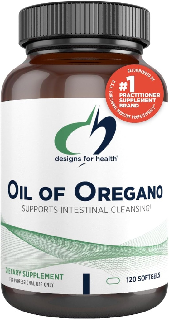 [BRSWIHADOYHRO2YZ] Designs for Health Oil of Oregano Softgels - Oregano Oil Supplement with Highly Concentrated Carvacrol - Supports Intestinal Cleansing - Small Pills (120 Softgels)