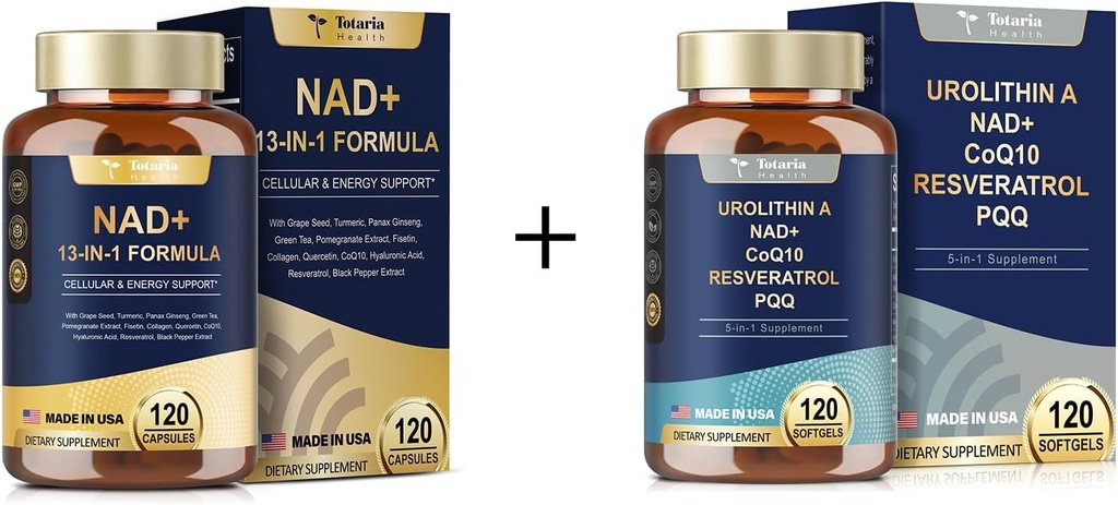 [BRSRABQCOBYBUALP] NAD Supplement for Women Men 120 Capsules Urolithin A Supplement 1000mg 120 Soft Capsules