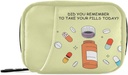 Naanle 7 Day Pill Case Bag - Portable Weekly Pill Organizer with Zipper, Compact Size for Vitamin Supplement Holder