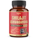 agobi 210 Capsules - 600mg Shilajit Supplement with 400mg Organic Ashwagandha Root - Shilajit Pure Himalayan Organic for Energy Production, Immune System Brain Health, Focus & Concentration