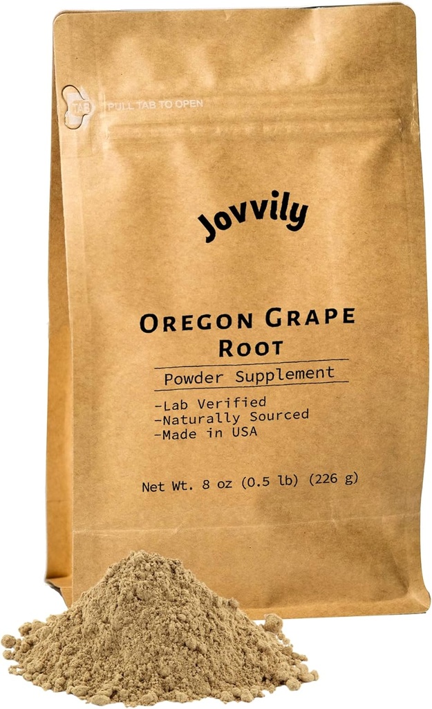[BRSW2EI6AQNWCDIZ] Oregon Grape Root Powder - 8 oz - Single Ingredient, Herbal Supplement