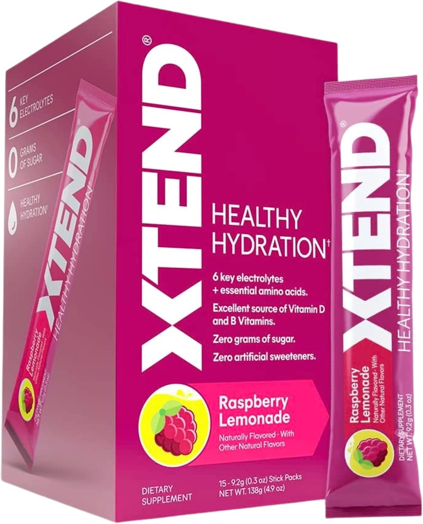Healthy Hydration | Superior Hydration Powder Packets | Electrolyte Drink Mix | 3 Essential Amino Acids | NSF Certified for Sport | 15 Sticks,