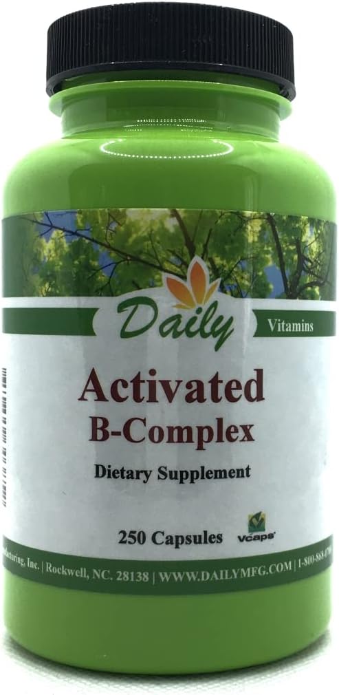 [BRSWKEICAYGBADI7] Daily Manufacturing Activated B-Complex (Activated Forms of Multi B Vitamins) 250 Capules