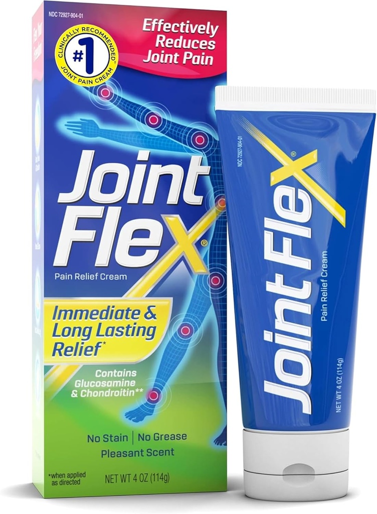 [BRSWECT2CUJQYDLO] JointFlex Pain Relief Cream, Arthritis Pain Relief, Joint Pain Relief, 4 Ounce Tube