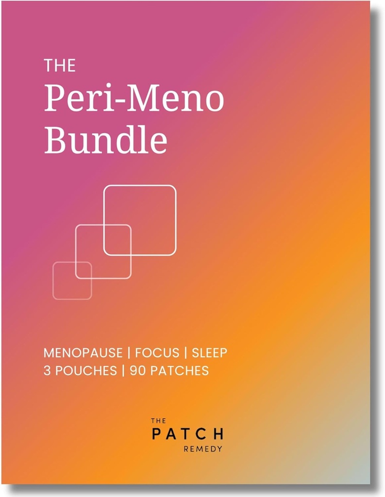 Peri-Menopause Patches Kit - (90 Patches) Includes Menopause Patch, Sleep & Focus Patch, Easy-to-Use Topical Patches for Women