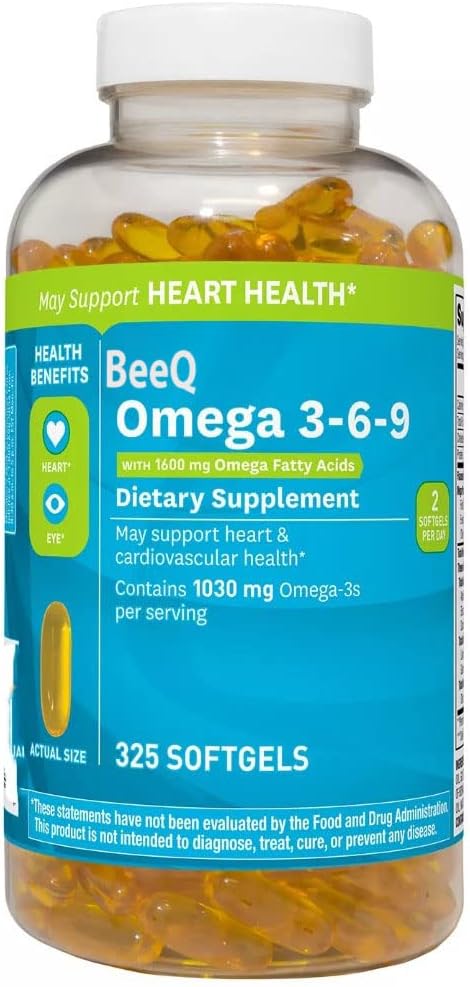 [BRSW2BANDEPAG3AY] Omega 3-6-9 Dietary Supplement (325 ct.) May Support Heart & Cardiovascular Health* May Promote Eye Health