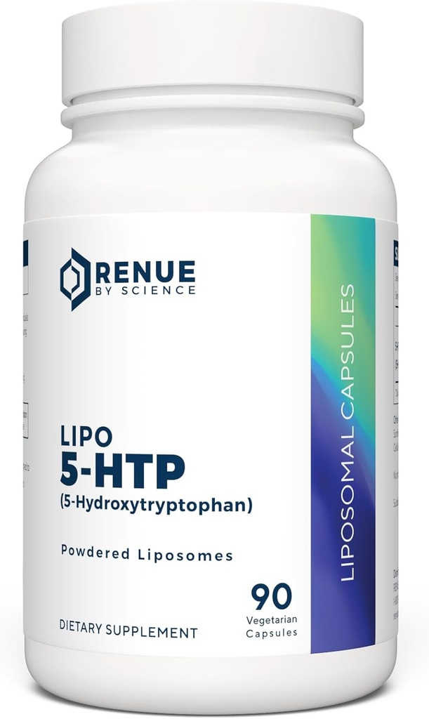 5HTP | Liposomal 5 HTP Supplement | 90 5-HTP Capsules - 75mg 5-hydroxytryptophan per Serving | Amino Acid Supplement | Non-GMO | Made in The USA & Third-Party Tested