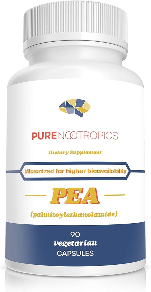 Palmitoylethanolamide (Micronized Pea) 400 mg Capsules | 90 Veg Caps Value Pack | Supports Relief from Occasional Discomfort | Supports Immune System