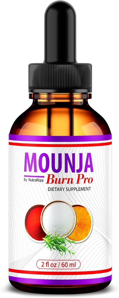 Mounja Burn Pro Drops - Official Mounja Tea Drops, MounjaBurn Pro Liquid Drop Supplement, 1 Bottle of Premium Mounja Burn Pro Gotas for 30 Days - (30 Servings)