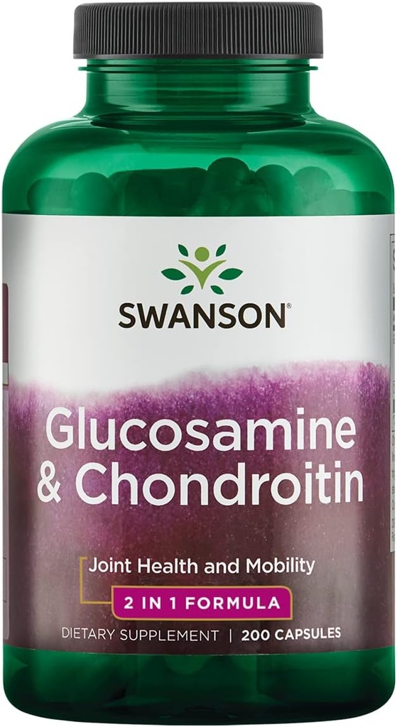 [BRSWGEL5DMPBUHI6] Swanson Glucosamine & Chondroitin Combo 500/250 Milligrams 200 Capsules