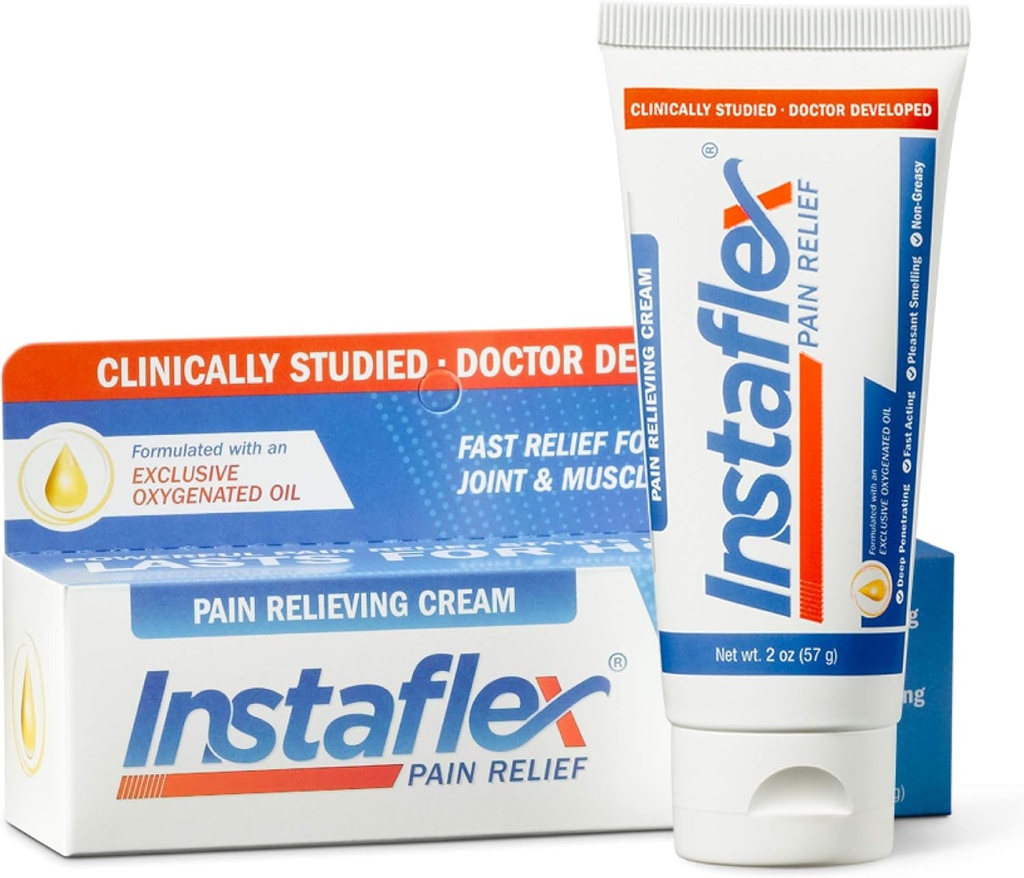 Healthy Directions Instaflex Pain Relief Cream Delivers Clinically Studied Relief from Arthritis, Back Pain, Strains and Joint and Muscle Pain (2 oz)