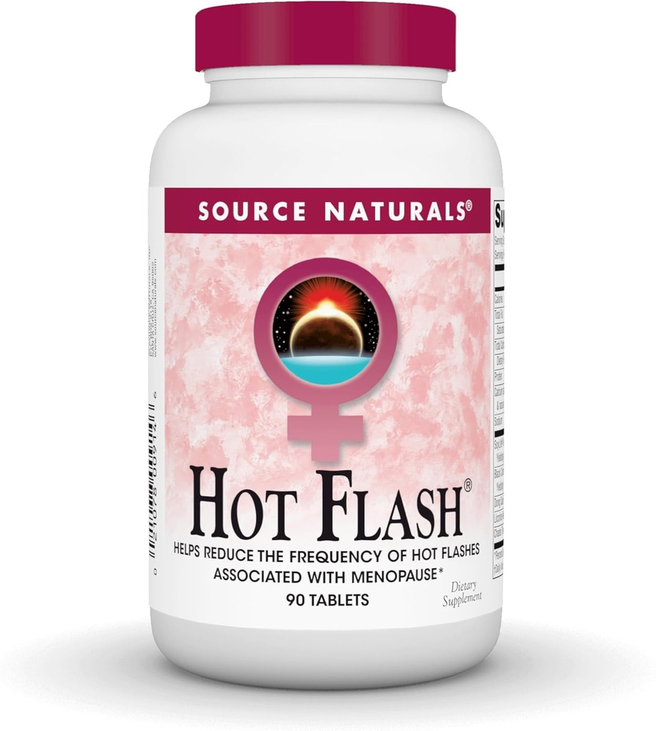 Source Naturals Hot Flash, Helps Reduce The Frequency of Hot Flashes* - 90 Tablets