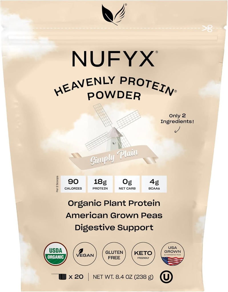 Heavenly Protein Powder (Simply Plain, 20 Scoops)