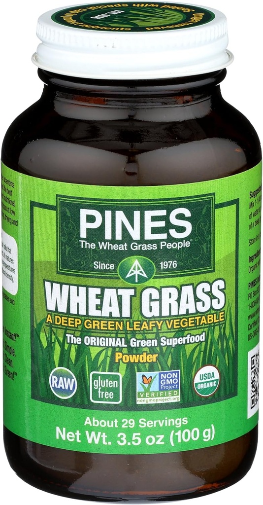 Pines International Wheat Grass Powder, 3.5 Ounce