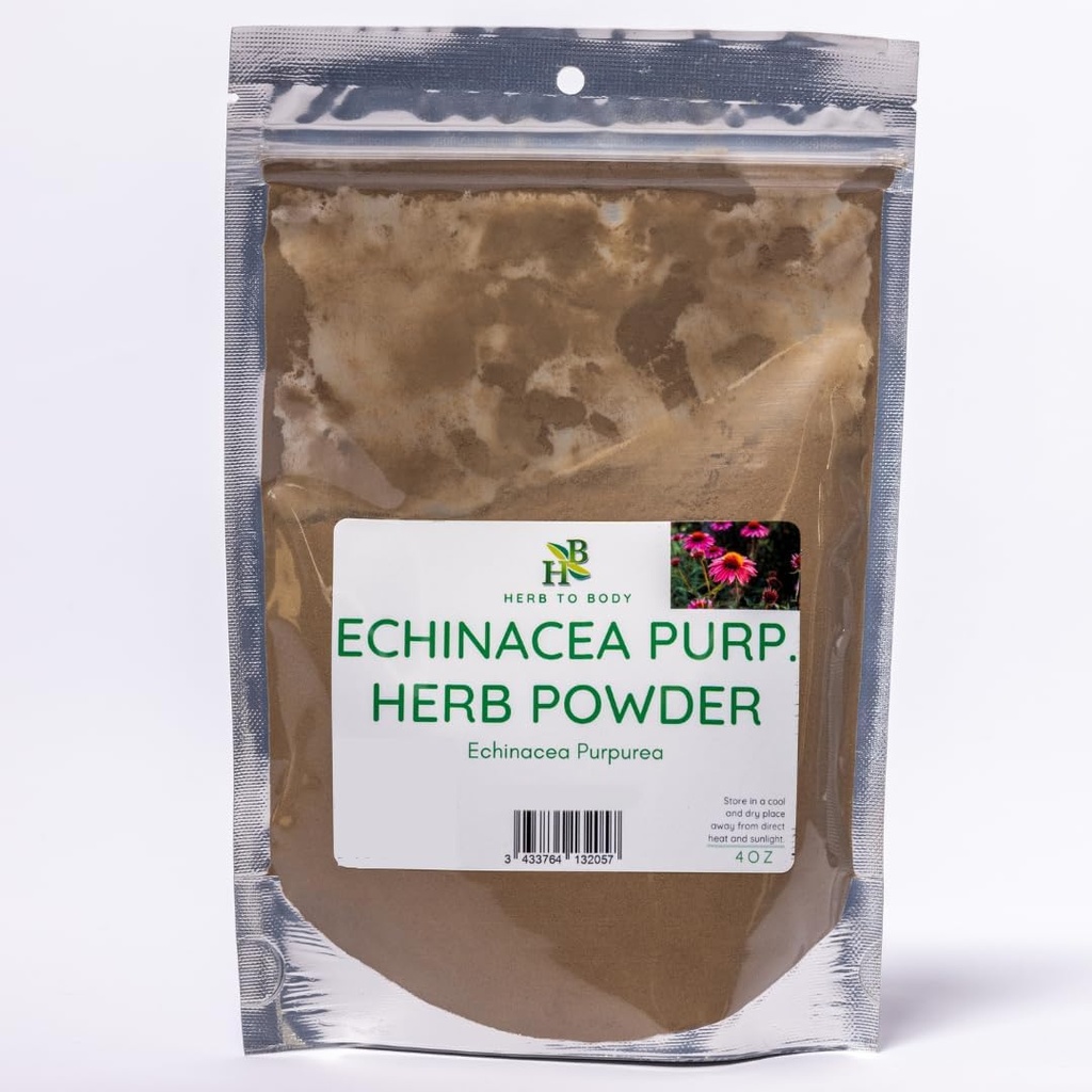 [BRSROA34BEHAGCLF] Echinacea Purpurea Powder – 4oz, Wildcrafted Ground Echinacea Herb for Herbal Tea, Smoothies, and DIY Tinctures