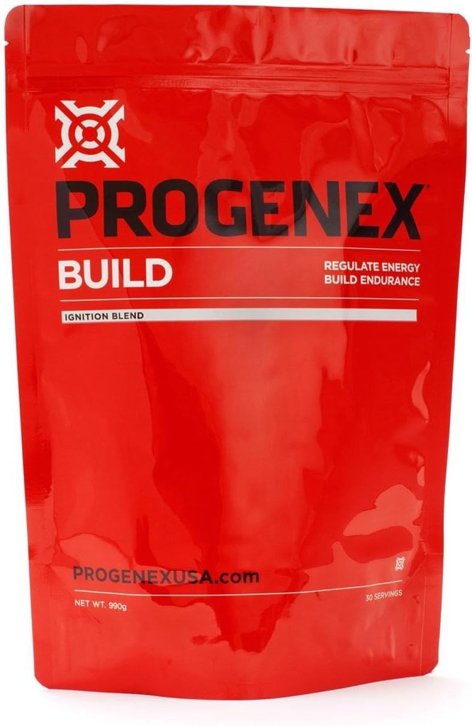 Progenex® Build | Carbohydrate Energy, Endurance and Recovery Supplement | All-Natural Glycogen and Maltodextrin Powder Drink Mix for Men and Women | 30 Servings