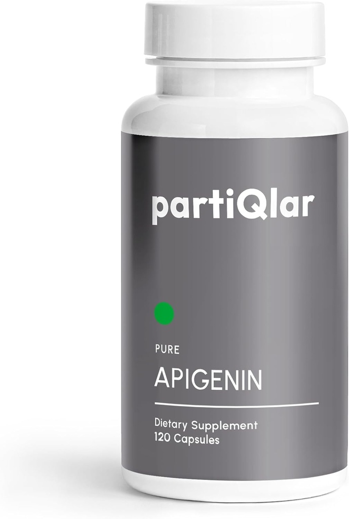 Apigenin, 100mg Per Serving, 60 Capsules – Pure – 98.7% Stabilized – Active Bioflavonoids & Antioxidants – Non-GMO