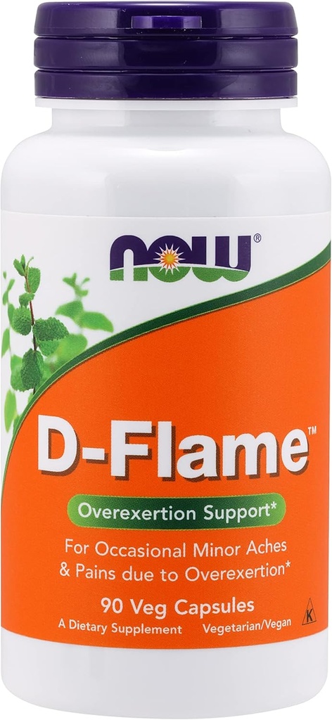 [BRSWIZYNBIFRE3DE] D-Flame, 90 caps by Now Foods (Pack of 3)